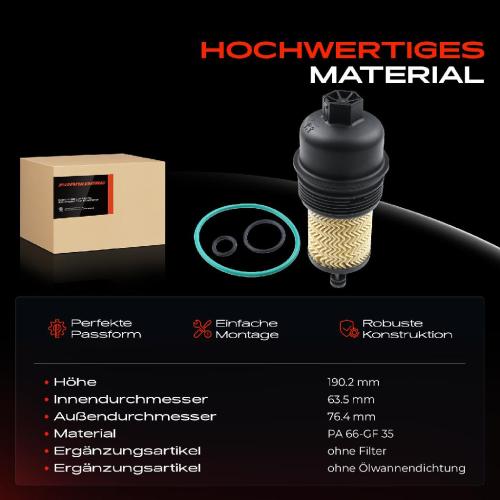 1x Ölfiltergehäuse Deckel für Maserati Ghibli Levante SUVporte VI 3.0L Bild 1x Ölfiltergehäuse Deckel für Maserati Ghibli Levante SUVporte VI 3.0L