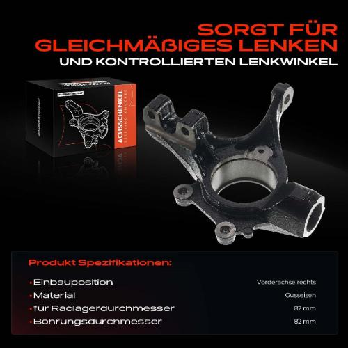 1x Achsschenkel Radaufhängung Vorderachse Rechts für Citroën Berlingo C4 DS4 Peugeot 307 308 3008 5008 Bild 1x Achsschenkel Radaufhängung Vorderachse Rechts für Citroën Berlingo C4 DS4 Peugeot 307 308 3008 5008