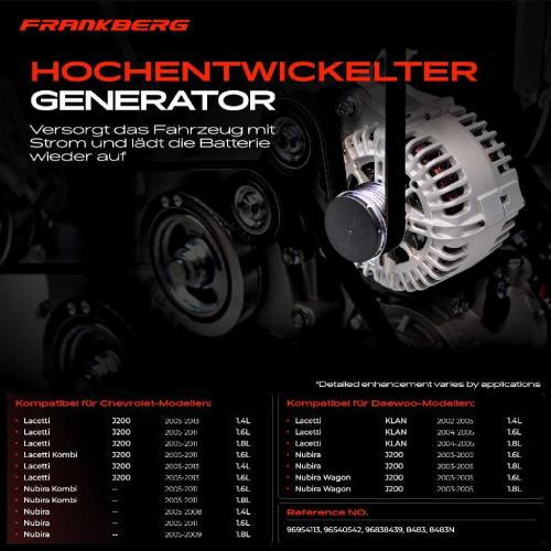 1x Lichtmaschine Generator für Chevrolet Aveo Lacetti Nubira Daewoo 1.4L-1.8L Bild 1x Lichtmaschine Generator für Chevrolet Aveo Lacetti Nubira Daewoo 1.4L-1.8L
