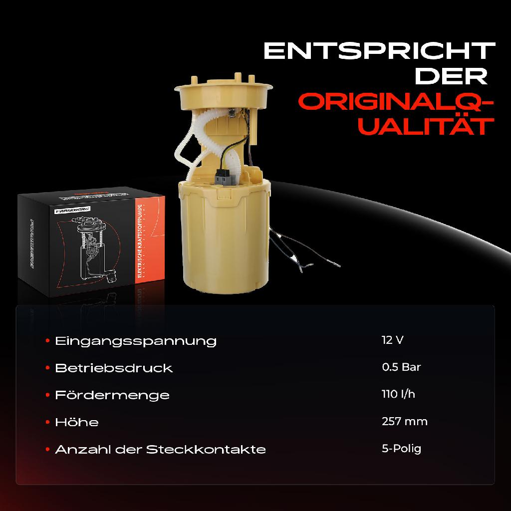 1x Kraftstoffpumpe für VW Multivan V Transporter Bus Kasten Pritsche/Fahrgestell 2.0L 2009-2015