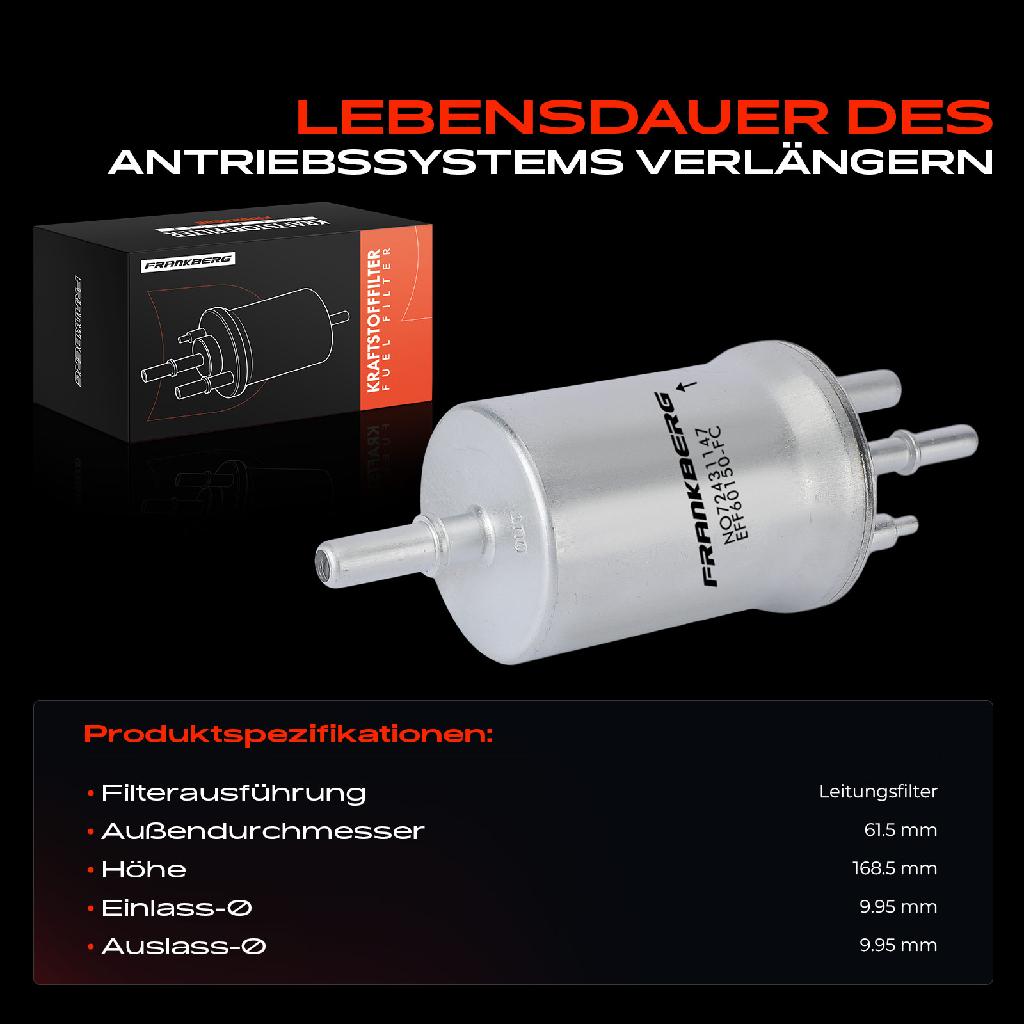 1x Kraftstofffilter für VW Sharan 7N1 7N2 Seat Alhambra 710 711