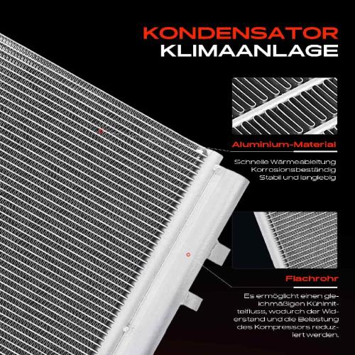 Frankberg 1x Kondensator Klimaanlage für BMW X3 F25 3.0L 2011-2012 Bild Frankberg 1x Kondensator Klimaanlage für BMW X3 F25 3.0L 2011-2012