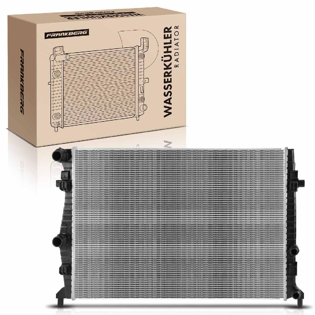 Frankberg 1x Kühler Wasserkühler Motorkühler für VW Golf Sportsvan Seat Leon Skoda Octavia III Combi
