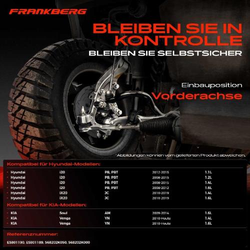 2x Spurstangenkopf Vorderachse für Hyundai i20 iX20 KIA Soul Venga Hatchback Van 1.1L 1.2L 1.4L 1.6L Bj ab 2008 Bild 2x Spurstangenkopf Vorderachse für Hyundai i20 iX20 KIA Soul Venga Hatchback Van 1.1L 1.2L 1.4L 1.6L Bj ab 2008