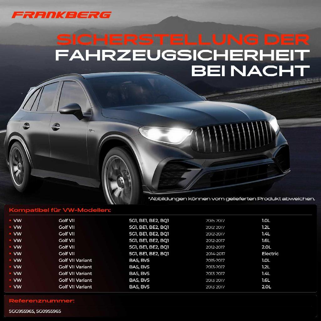 1x Scheinwerferreinigung Waschwasserdüse Vorne Links für VW Golf VII 5G1 BE1 BE2 BQ1