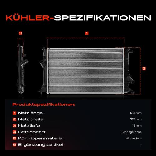 Frankberg 1x Kühler Wasserkühler Motorkühler für Mazda 5 CR19 1.8L 2.0L 2005-2010 Bild Frankberg 1x Kühler Wasserkühler Motorkühler für Mazda 5 CR19 1.8L 2.0L 2005-2010