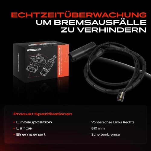 1x Warnkontakt Bremsbelagverschleiß Vorderachse für BMW E36 Z3 Coupe Cabrio M3 3.0L 3.2L Bild 1x Warnkontakt Bremsbelagverschleiß Vorderachse für BMW E36 Z3 Coupe Cabrio M3 3.0L 3.2L
