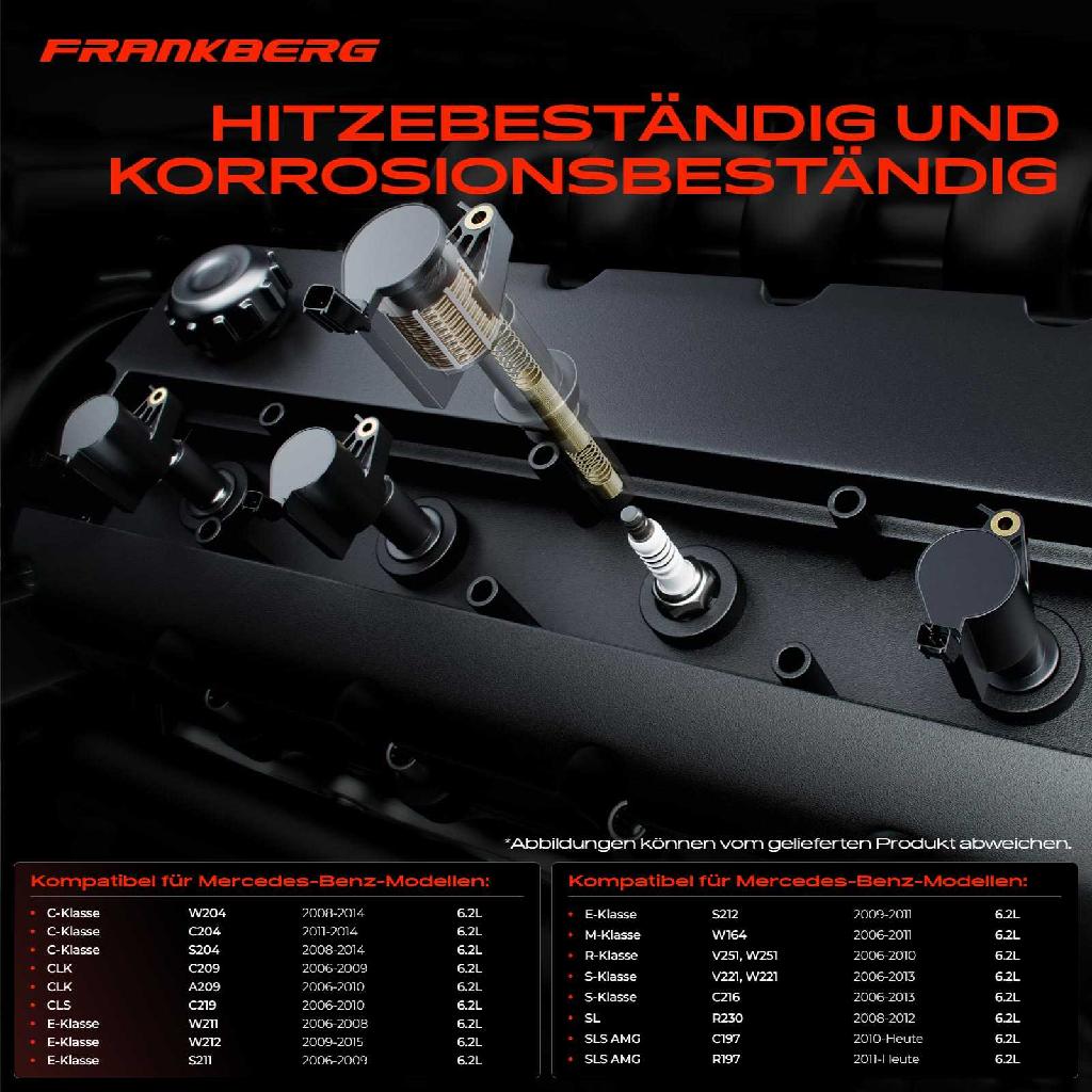 8x Zündmodul Zündspule für Mercedes-Benz W204 C204 S204 C209 A209 C219 W211 W212 S211 S212