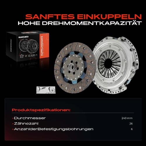 Frankberg 1x Kupplungssatz für Mercedes-Benz B-Klasse W242 W246 C-Klasse W205 A205 C205 S205 X117 W213 A238 C238 Bild Frankberg 1x Kupplungssatz für Mercedes-Benz B-Klasse W242 W246 C-Klasse W205 A205 C205 S205 X117 W213 A238 C238