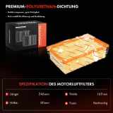 2x Luftfilter Filtereinsatz für Peugeot 307 3A/C 2A/C 3B 3E 3H Citroen C4 LA LC