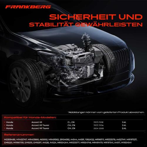 3x Motorlager Federungslager Getriebelagerlager Vorne für Honda Accord VII CL CN CM CN 2.4L Bild 3x Motorlager Federungslager Getriebelagerlager Vorne für Honda Accord VII CL CN CM CN 2.4L