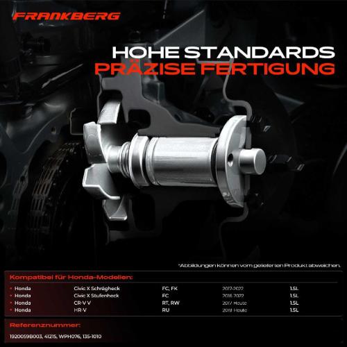 Frankberg 1x Wasserpumpe Kühlwasserpumpe für Honda CR-V V RT RW Civic X FC HR-V RU 1.5L Bild Frankberg 1x Wasserpumpe Kühlwasserpumpe für Honda CR-V V RT RW Civic X FC HR-V RU 1.5L