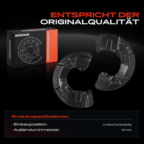 Frankberg 2x Ankerblech Bremsscheibe Vorderachse Beidseitig für Volvo S60 384 S80 184 V70 285 P80 XC70 XC90 Bild Frankberg 2x Ankerblech Bremsscheibe Vorderachse Beidseitig für Volvo S60 384 S80 184 V70 285 P80 XC70 XC90
