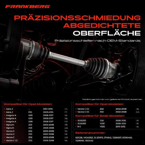 1x Antriebswelle Gelenksatz Vorderachse für Opel Astra J Vectra C Insignia Saab Bild 1x Antriebswelle Gelenksatz Vorderachse für Opel Astra J Vectra C Insignia Saab