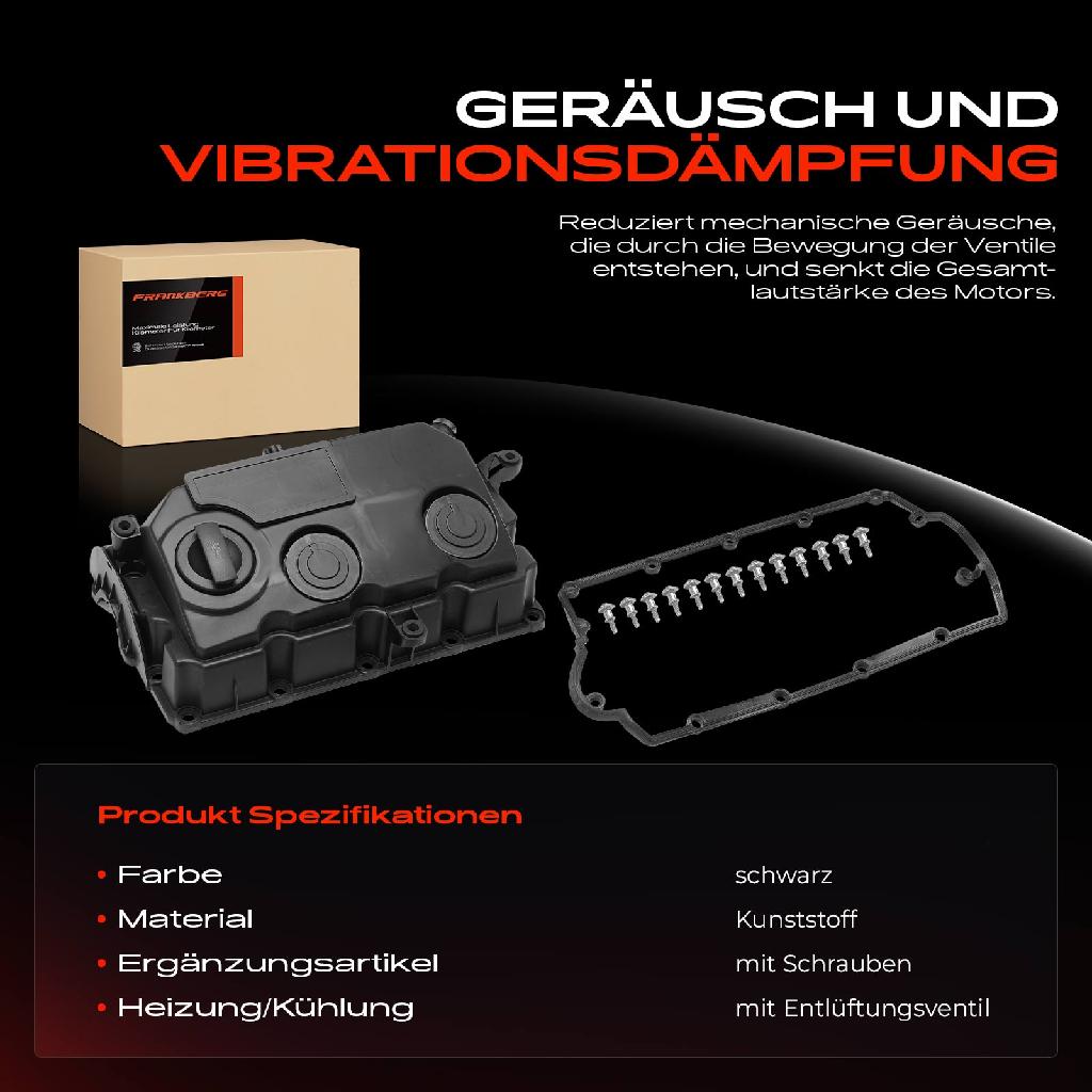 1x Ventildeckel Zylinderkopfhaube für VW Golf V Audi A3 8P1 Skoda Fabia Seat Leon