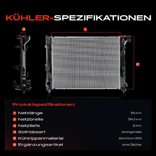 Frankberg 1x Kühler Wasserkühler Motorkühler für Nissan Micra Renault Captur Dacia Bild Frankberg 1x Kühler Wasserkühler Motorkühler für Nissan Micra Renault Captur Dacia