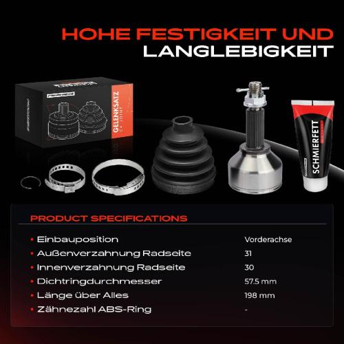 Frankberg 1x Antriebswelle Gelenksatz Vorderachse für Ford Transit V363 Bus Kasten Custom V362 Bild Frankberg 1x Antriebswelle Gelenksatz Vorderachse für Ford Transit V363 Bus Kasten Custom V362