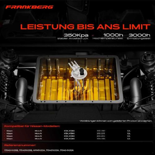 1x Kraftstoffpumpe für Nissan Micra IV K13K K13KK 1.2L 2010-2015 Bild 1x Kraftstoffpumpe für Nissan Micra IV K13K K13KK 1.2L 2010-2015