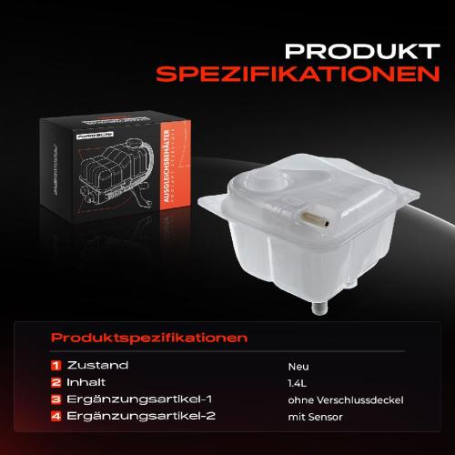 Frankberg 1x Ausgleichsbehälter Kühlmittelbehälter für Audi 100 1990-1994 A6 1994-1997 Bild Frankberg 1x Ausgleichsbehälter Kühlmittelbehälter für Audi 100 1990-1994 A6 1994-1997