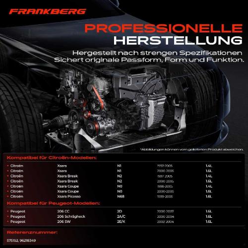 1x Spannrolle Riemenspanner für Citroën Xsara Peugeot 206 1.4L 1.6L Bild 1x Spannrolle Riemenspanner für Citroën Xsara Peugeot 206 1.4L 1.6L