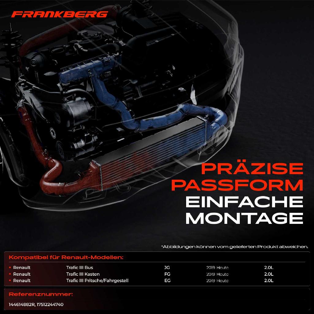 1x Ladeluftkühler Turbokühler für Renault Trafic 3 Bus Kasten Pritsche/Fahrgestell