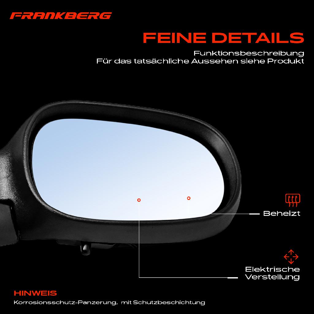 1x Außenspiegel Rechts für Renault Megane I Cabriolet Coach Grandtour Klasseic BA0/1