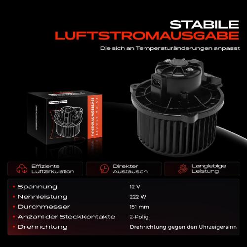 Frankberg 1x Gebläsemotor Innenraumgebläse für Hyundai Accent IV KIA Rio III Bild Frankberg 1x Gebläsemotor Innenraumgebläse für Hyundai Accent IV KIA Rio III