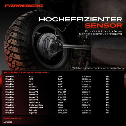 1x ABS Sensor Vorderachse links für Mitsubishi ASX Van Lancer VII VIII Sportback Outlander II III Bild 1x ABS Sensor Vorderachse links für Mitsubishi ASX Van Lancer VII VIII Sportback Outlander II III