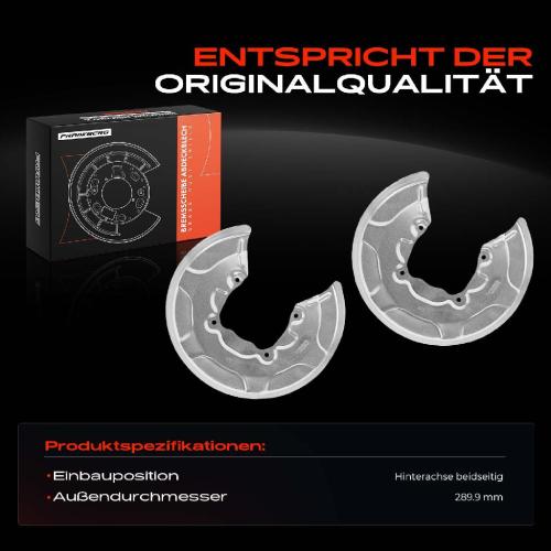 Frankberg 2x Ankerblech Bremsscheibe Hinterachse Beidseitig für BMW 2 Active Tourer F45 F23 MINI Mini F55 Bild Frankberg 2x Ankerblech Bremsscheibe Hinterachse Beidseitig für BMW 2 Active Tourer F45 F23 MINI Mini F55