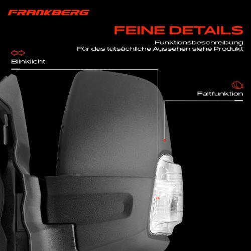 Frankberg 1x Außenspiegel Links für Ford Transit V363 Bus Kasten FAD FBD FCD FDD FED FFD Bild Frankberg 1x Außenspiegel Links für Ford Transit V363 Bus Kasten FAD FBD FCD FDD FED FFD