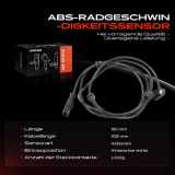 1x ABS Sensor Hinterachse rechts für Mercedes-Benz C218 X218 W212 S212 2.1L 3.0L 3.5L 4.7L 2009-2017