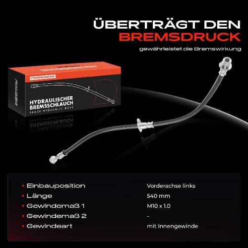 1x Bremsschlauch Bremsschläuche Vorderachse Links für Honda Civic IX Stufenheck FB FG Bild 1x Bremsschlauch Bremsschläuche Vorderachse Links für Honda Civic IX Stufenheck FB FG