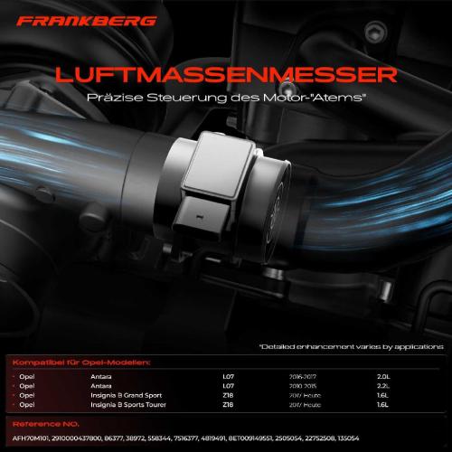 1x Luftmassenmesser für Opel Antara L07 Insignia B Grand Sport Z18 Insignia B Sports Tourer Bild 1x Luftmassenmesser für Opel Antara L07 Insignia B Grand Sport Z18 Insignia B Sports Tourer