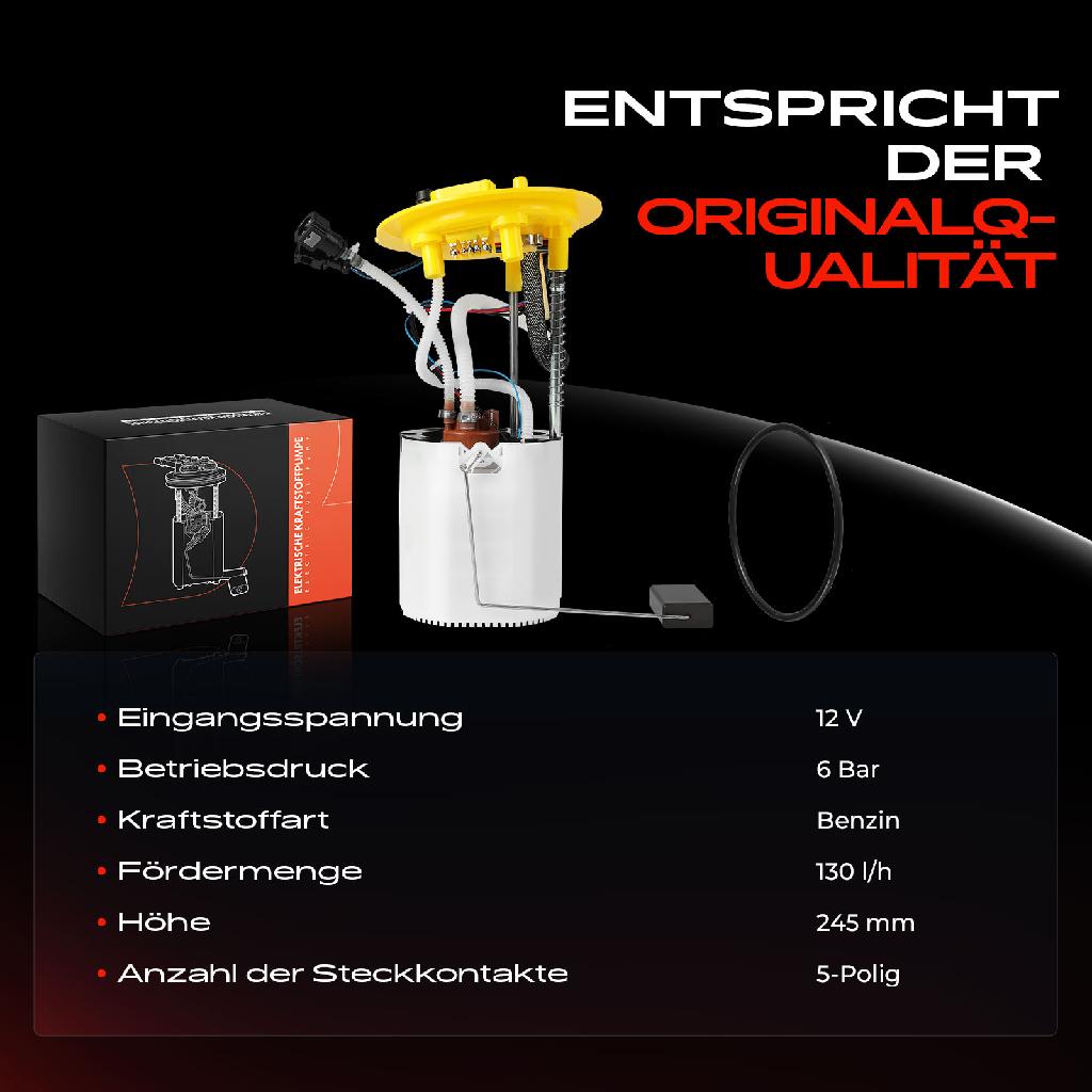 1x Kraftstoffpumpe für Audi A6 Allroad Avant 2.0L 2.4L 2.8L 3.0L 3.1L 4.2L 5.0L 5.2L 2004-2011