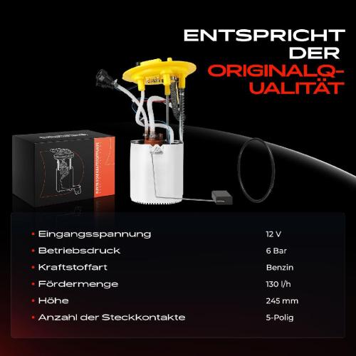 1x Kraftstoffpumpe für Audi A6 Allroad Avant 2.0L 2.4L 2.8L 3.0L 3.1L 4.2L 5.0L 5.2L 2004-2011 Bild 1x Kraftstoffpumpe für Audi A6 Allroad Avant 2.0L 2.4L 2.8L 3.0L 3.1L 4.2L 5.0L 5.2L 2004-2011