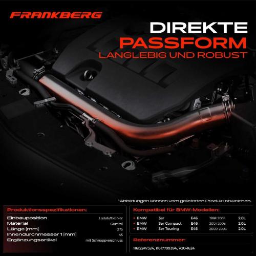 1x Kühlerschlauch Turboschlauch für BMW 3er E46 3er Compact 3er Touring 2.0L 1998-2005 Bild 1x Kühlerschlauch Turboschlauch für BMW 3er E46 3er Compact 3er Touring 2.0L 1998-2005