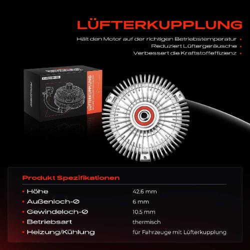 1x Lüfterkupplung Kühlerlüfte für Mercedes-Benz W210 W140 R129 1991-2001 Bild 1x Lüfterkupplung Kühlerlüfte für Mercedes-Benz W210 W140 R129 1991-2001