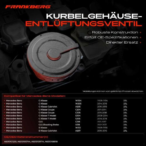 1x Ventil Kurbelgehäusentlüftung für Mercedes-Benz W204 W212 W221 B906 W639 X253 Bild 1x Ventil Kurbelgehäusentlüftung für Mercedes-Benz W204 W212 W221 B906 W639 X253