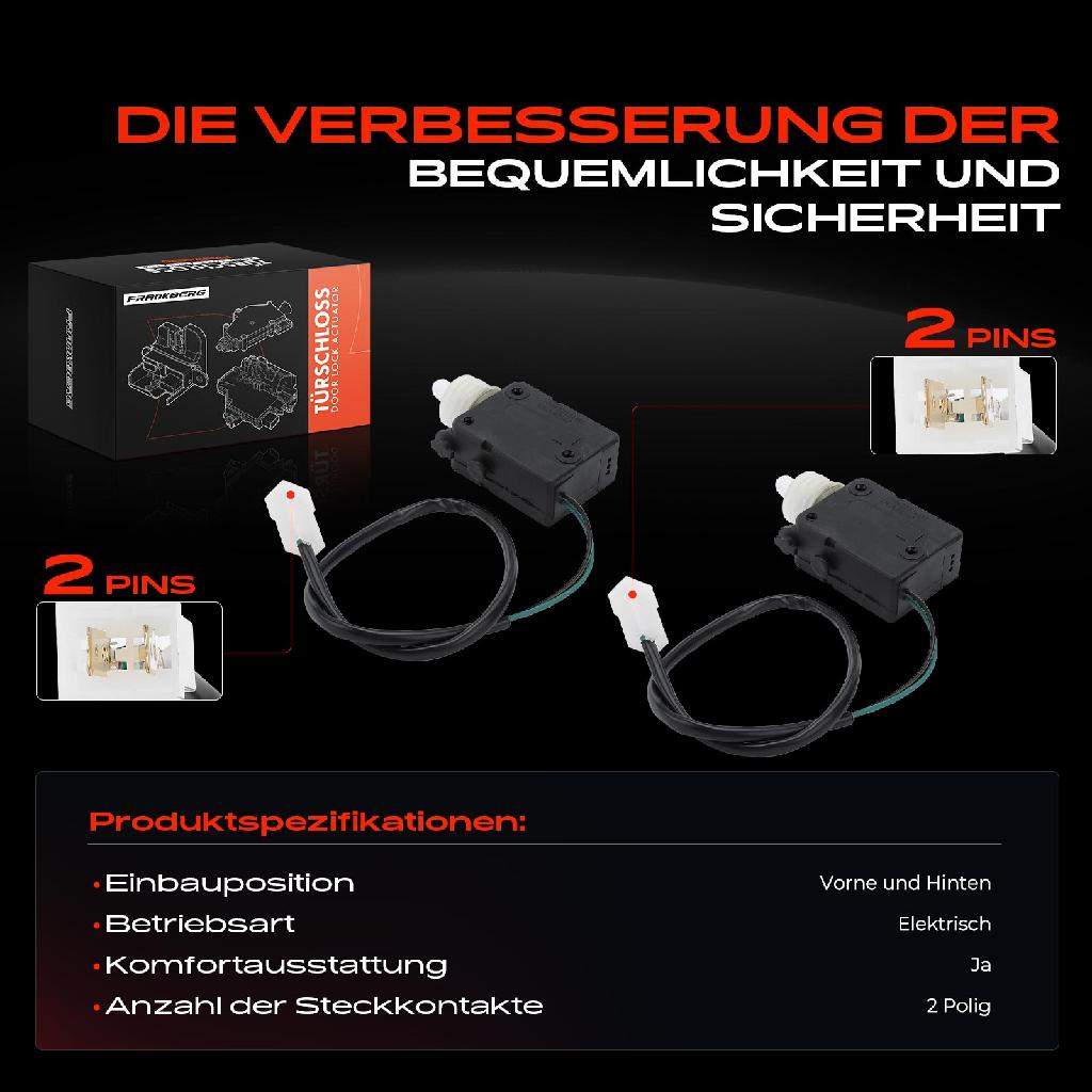 4x Türschloss Vorne und Hinten für Mercedes-Benz G-Klasse W463 3.0L 3.2L 3.4L 4.0L 5.0L 5.4L Bj ab 1994