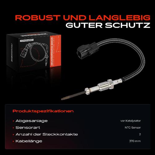 1x Abgastemperatursensor für Nissan Cabstar NP300 Navara D40 Pathfinder III R51 Bild 1x Abgastemperatursensor für Nissan Cabstar NP300 Navara D40 Pathfinder III R51