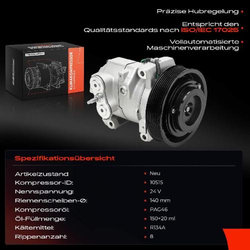 1x Klimakompressor für Mercedes-Benz Actros LS Mp4 Mp5 7.7L-12.8L 2011 Bild 1x Klimakompressor für Mercedes-Benz Actros LS Mp4 Mp5 7.7L-12.8L 2011