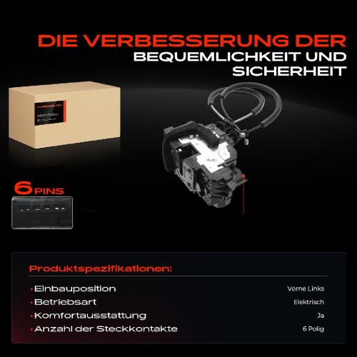 1x Türschloss Vorne Links für Hyundai Santa Fé II CM 2.0L 2.2L 2.4L 2.7L 3.3L 3.5L 2006-2012 Bild 1x Türschloss Vorne Links für Hyundai Santa Fé II CM 2.0L 2.2L 2.4L 2.7L 3.3L 3.5L 2006-2012