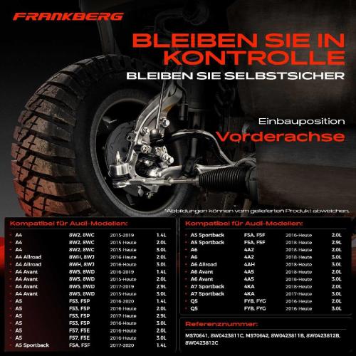 2x Spurstangenkopf Vorderachse für Audi A4 Allroad Avant A5 Cabriolet Sportback A6 A7 Q5 3.0L 2.9L Bj ab 2015 Bild 2x Spurstangenkopf Vorderachse für Audi A4 Allroad Avant A5 Cabriolet Sportback A6 A7 Q5 3.0L 2.9L Bj ab 2015