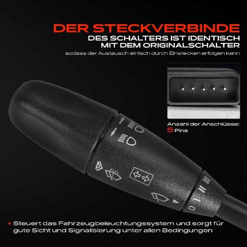 1x Kombischalter Lenkstockschalter für Mercedes-Benz W203 CL203 S203 C209 A209 Bild 1x Kombischalter Lenkstockschalter für Mercedes-Benz W203 CL203 S203 C209 A209