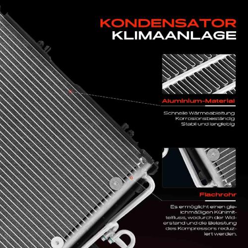 1x Kondensator Klimaanlage für Opel Corsa C F08 X01 Combo Tigra Bild 1x Kondensator Klimaanlage für Opel Corsa C F08 X01 Combo Tigra