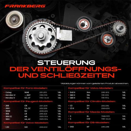 1x Zahnriemensatz Zahnriemen Wasserpumpe für Citroën Berlingo C3 C4 C5 Ford Focus Bild 1x Zahnriemensatz Zahnriemen Wasserpumpe für Citroën Berlingo C3 C4 C5 Ford Focus