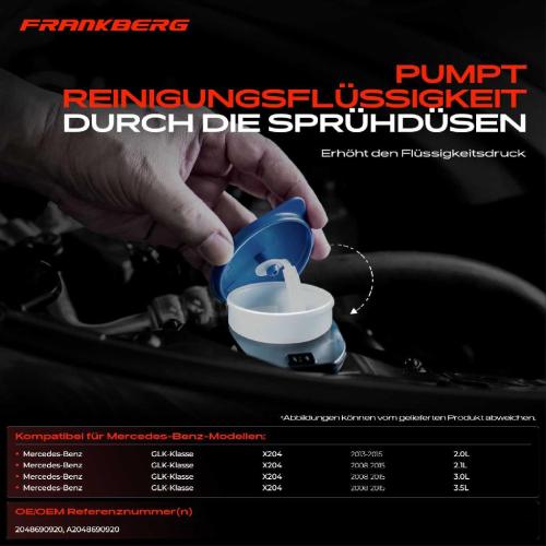 1x Waschwasserbehälter Scheibenreinigung für Mercedes-Benz GLK-Klasse X204 2008-2015 Bild 1x Waschwasserbehälter Scheibenreinigung für Mercedes-Benz GLK-Klasse X204 2008-2015