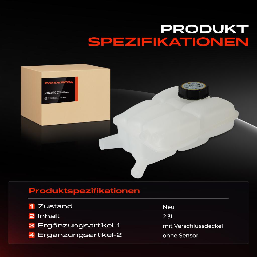 1x Ausgleichsbehälter Kühlmittelbehälter für Ford C-Max II Focus III Kuga II