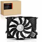 Frankberg 1x Motorkühller Einfachlüfter mit Kühlerlüfterrahmen Mercedes-Benz E-Klasse W211 W221 C216 R199 CLK C209