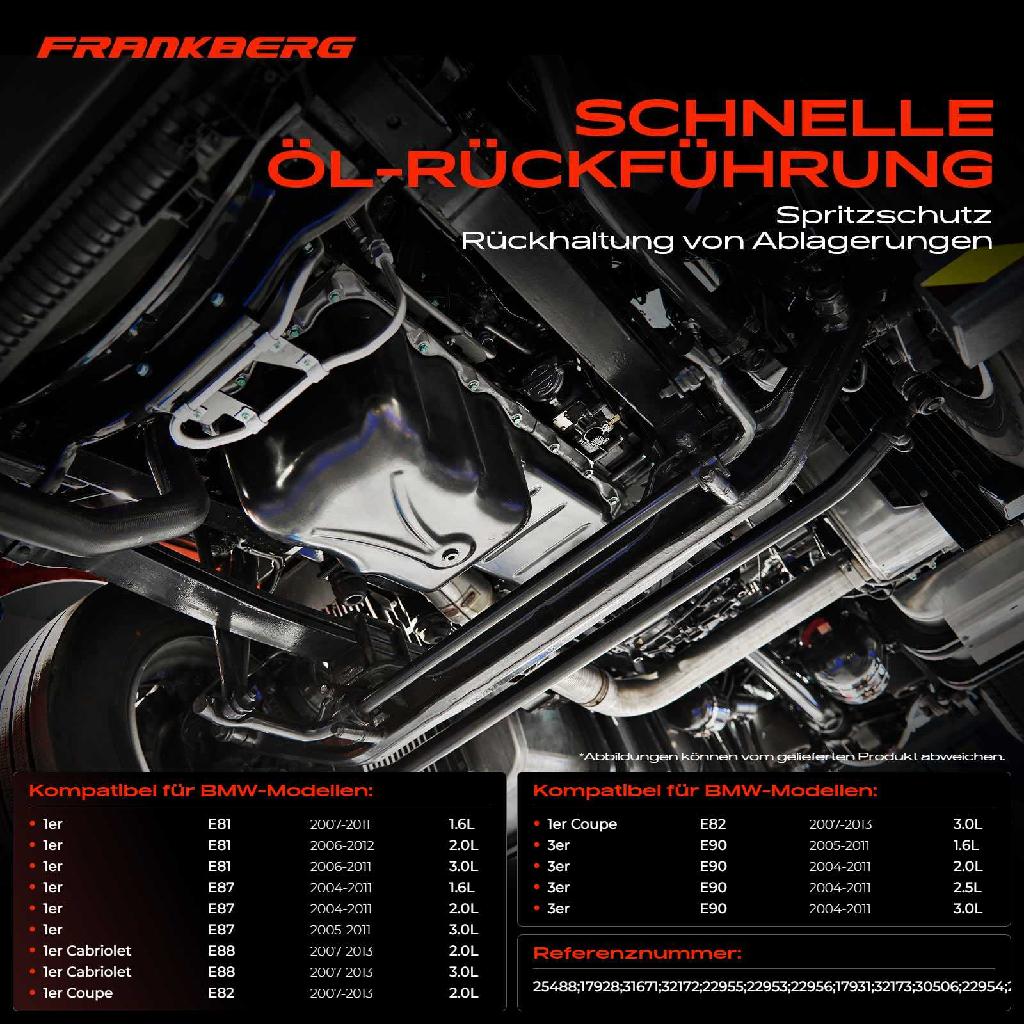 1x Ölwanne Getriebeölwanne für BMW 1ER 3ER 5ER 7ER E81 E90 E65 E83 E84 E89 E92 1.6L 2.0L 2.5L 3.0L